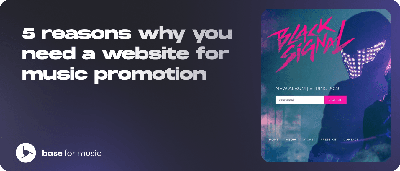 5 reasons why you need a website for music promotion 